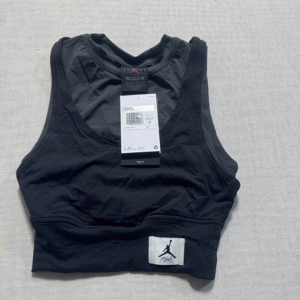 Air Jordan Essential Women's Crop Top Sz XS Anthracite-Black Brand New